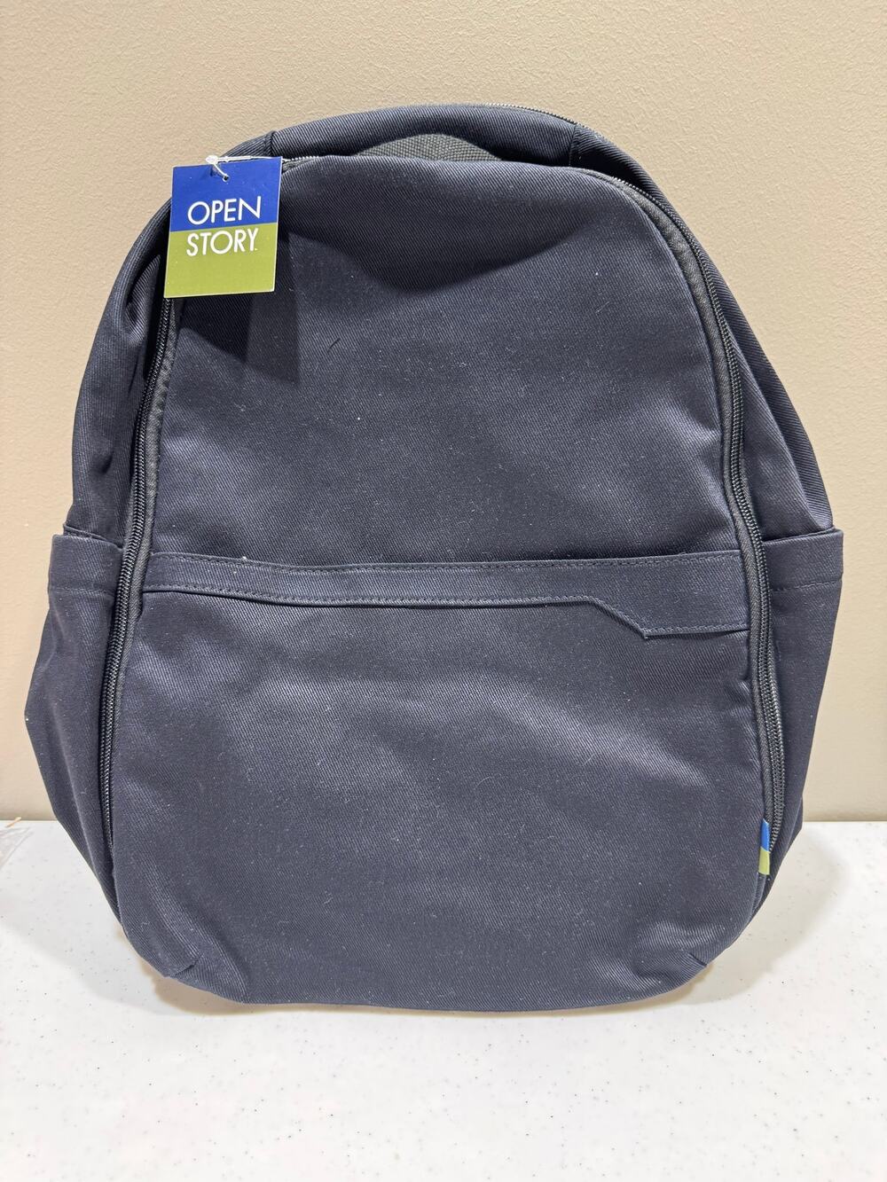 Open Story Black 21L Canvas Backpack for 15" Laptop